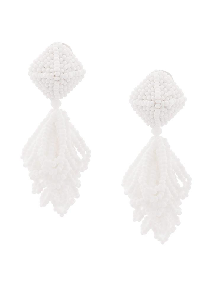 Sachin & Babi Mini Lulu Clip-on Earrings - White