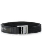 Julius Logo Patch Woven Belt - Black