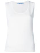 Blumarine Sleeveless Top, Women's, Size: 42, White, Polyamide/viscose