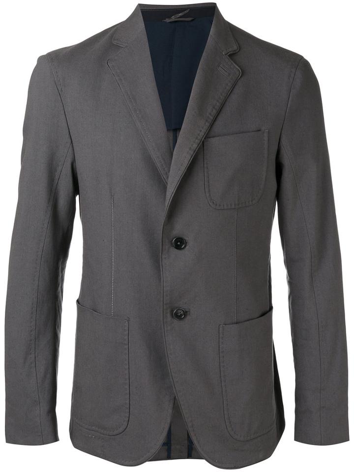 Weber + Weber - Chest Pocket Blazer - Men - Cotton/linen/flax/polyester/tencel - 50, Brown, Cotton/linen/flax/polyester/tencel