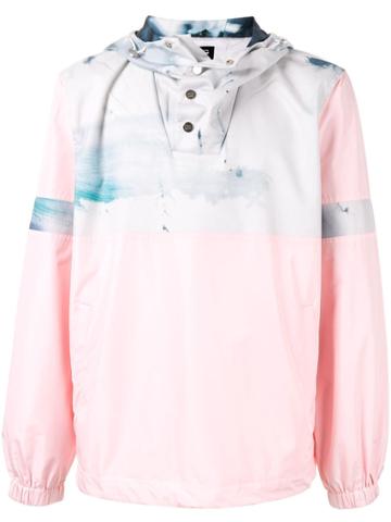 Fengchen Wang Watercolour Print Windbreaker - Pink