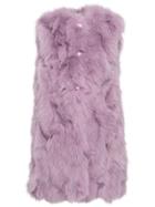 Miu Miu Fox Fur Vest - Pink