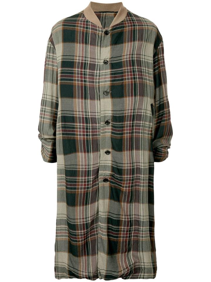 Yohji Yamamoto Vintage Plaid Duster Coat - Multicolour