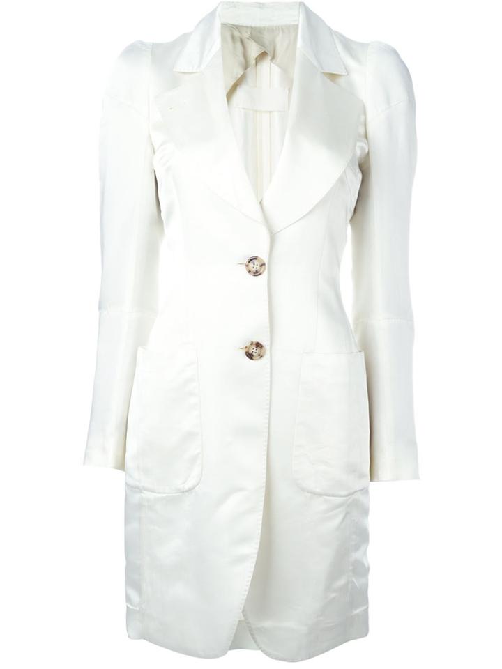 Maison Martin Margiela Vintage Satin Coat - White