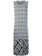 Comme Des Garçons Pre-owned Check Panel Dress - Black