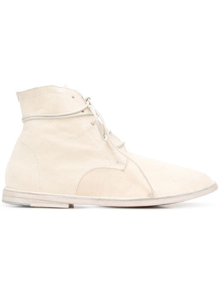 Marsèll Wraparound Lace Ankle Boots - White
