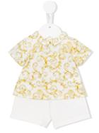 Young Versace Baroque Short Sets, Infant Boy's, Size: 9 Mth, Yellow/orange