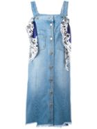 Steve J & Yoni P - Scarf Detail Denim Dress - Women - Cotton - S, Blue, Cotton