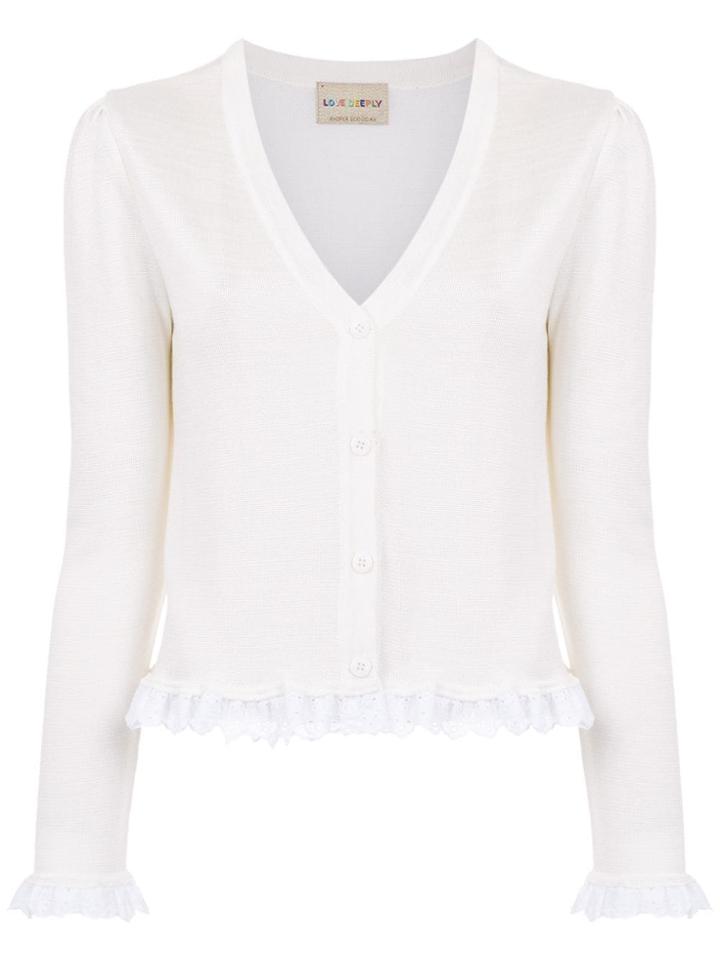 Andrea Bogosian Knitted Cardigan - White