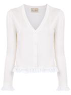 Andrea Bogosian Knitted Cardigan - White