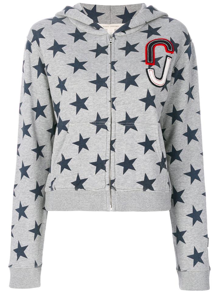 Marc Jacobs Star Print Hoodie - Grey