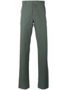Jil Sander - Flared Leg Chinos - Men - Cotton - 50, Green, Cotton
