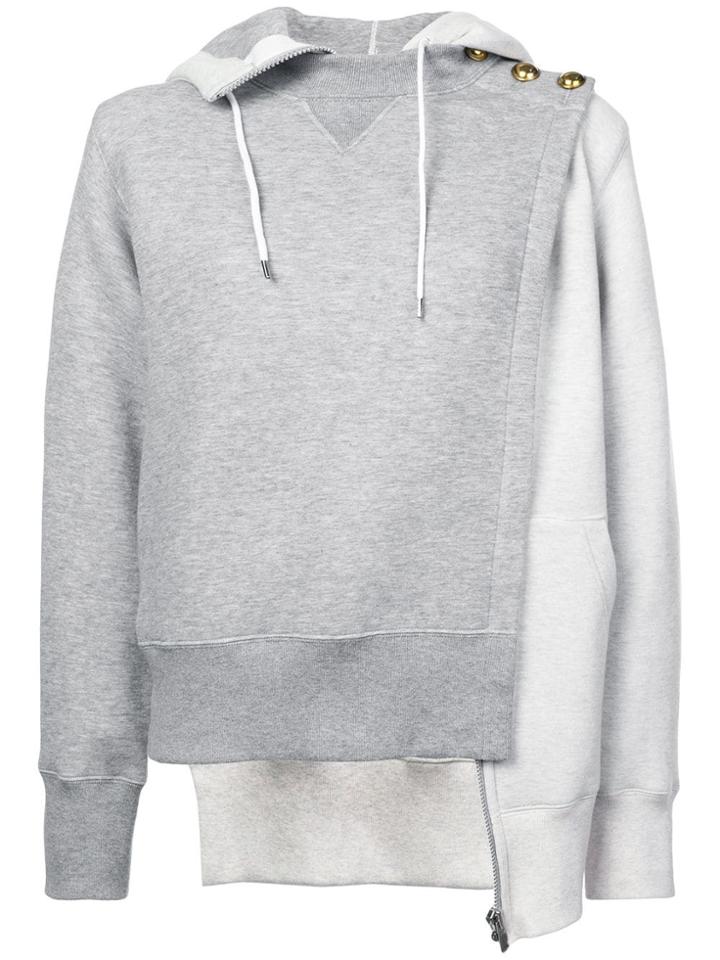 Sacai Hybrid Hoodie - Grey
