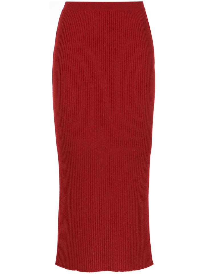 Nk Midi Skirt - Red