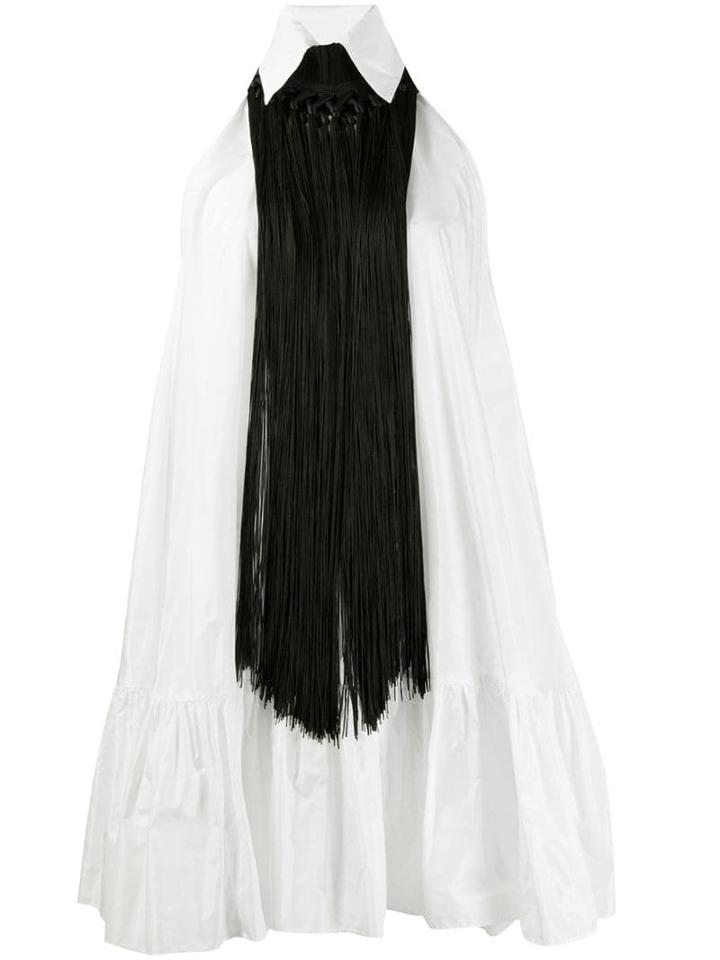 Talbot Runhof Tootsie Flared Dress - White