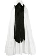 Talbot Runhof Tootsie Flared Dress - White