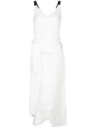Taylor Long Asymmetric Dress - White