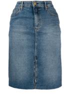 Tommy Jeans Denim Midi Skirt - Blue