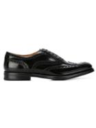 Church S Classic Brogue Shoes, Women's, Size: 39, Black, Calf Leather/leather/rubber