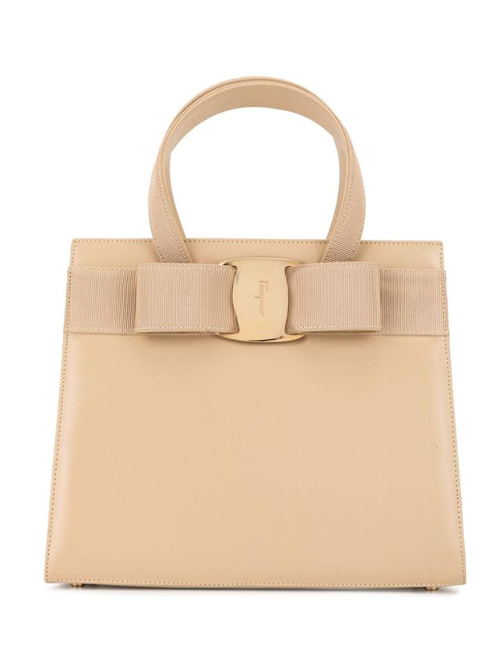 Salvatore Ferragamo Pre-owned Vara Bow Tote - Neutrals