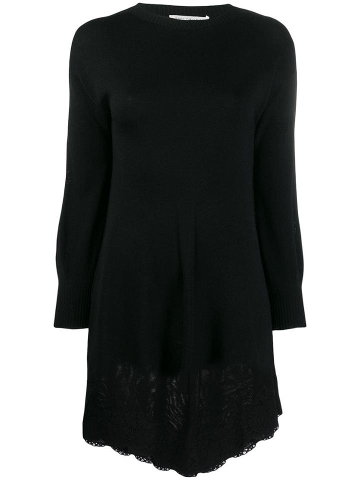 Philosophy Di Lorenzo Serafini Lace Hem Sweater Dress - Black