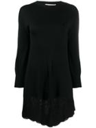Philosophy Di Lorenzo Serafini Lace Hem Sweater Dress - Black