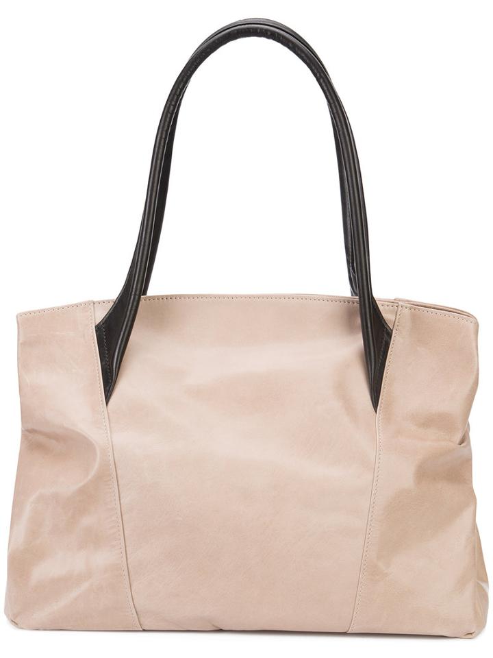 Yohji Yamamoto - Accordion Tote - Unisex - Horse Leather - One Size, Nude/neutrals, Horse Leather