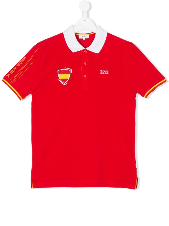 Boss Kids Teen Spain Polo Shirt - Red