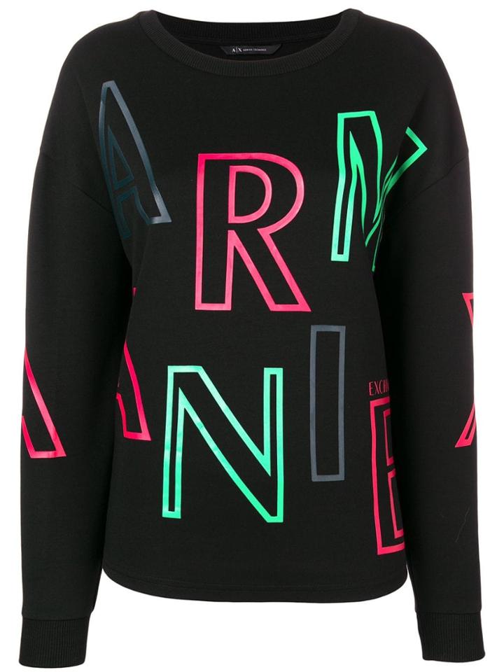 Armani Exchange Logo Jumper - Black