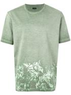 Z Zegna Floral Print T-shirt - Green