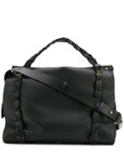 Jérôme Dreyfuss Yannick Braided Details Tote Bag - Black
