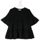 Dondup Kids Ruffle Flared Blouse - Black