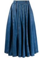 Elisabetta Franchi High-waisted Skirt - Blue