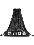 Calvin Klein Jeans Logo Drawstrig Backpack - Black