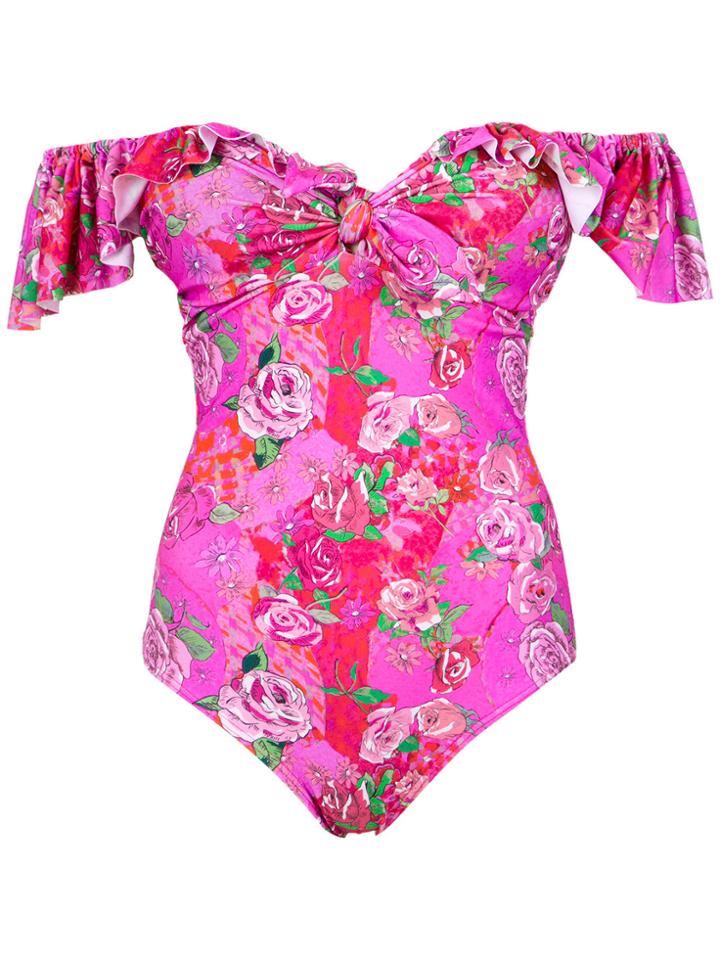 Amir Slama Off The Shoulder Swimsuit - Unavailable