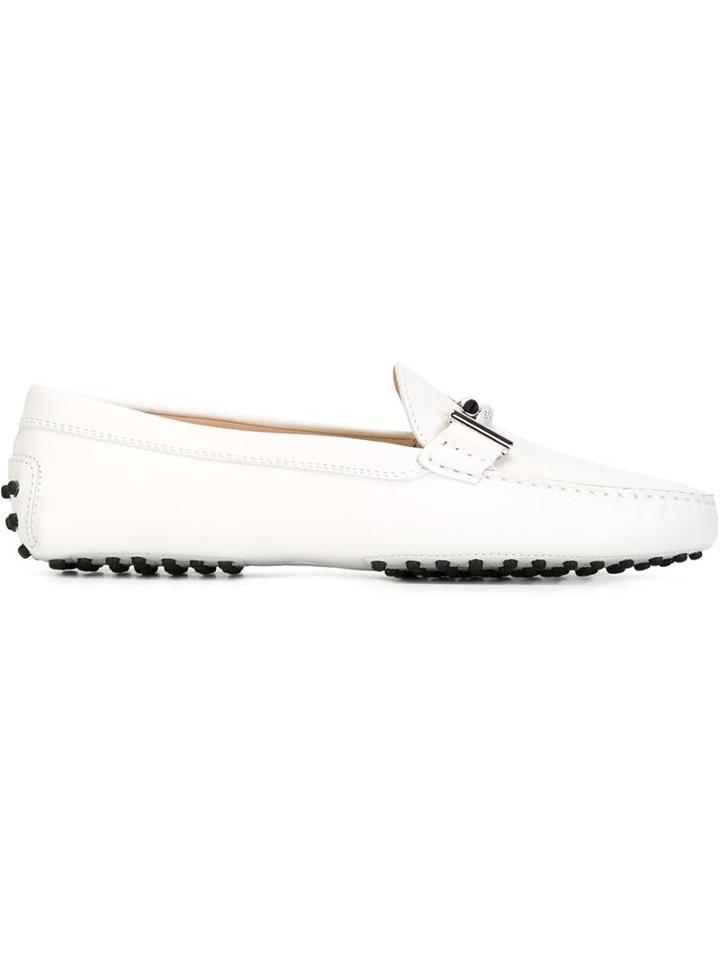 Tod's Buckle Logo Detail Loafers