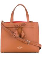 Tassel Detail Tote - Women - Leather - One Size, Brown, Leather, Kate Spade