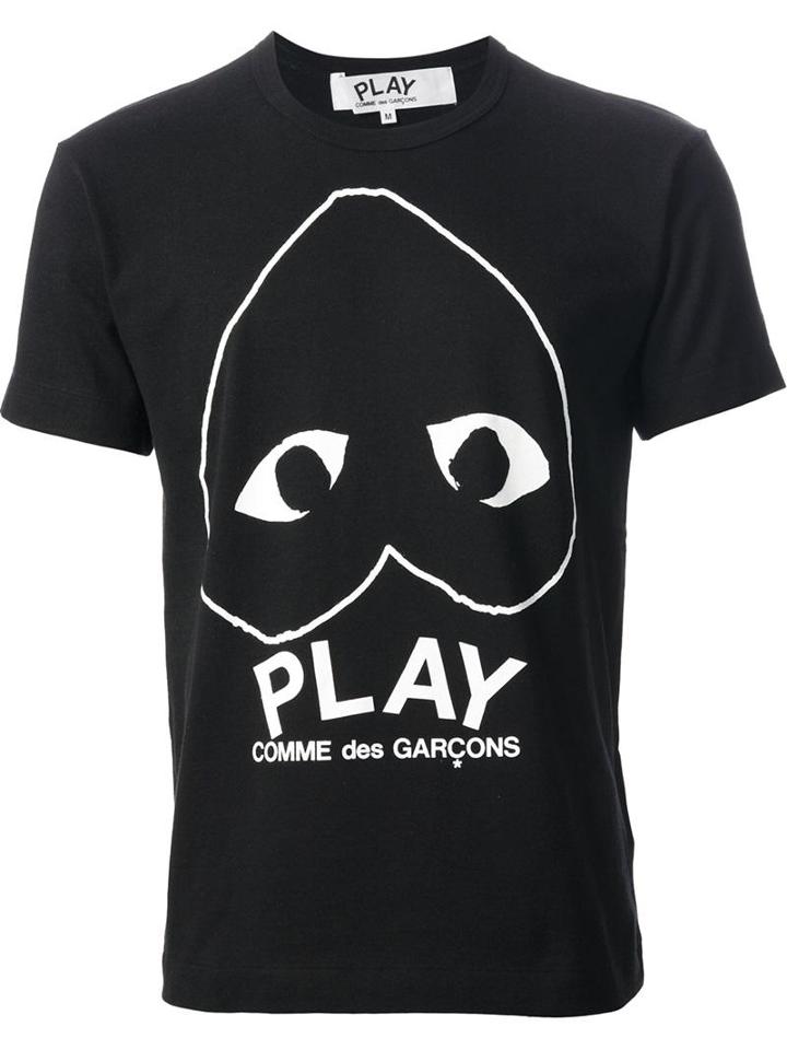 Comme Des Garcons Play Graphic Print T-shirt
