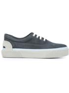Lanvin Low Sneakers, Men's, Size: 11, Blue, Rubber/suede