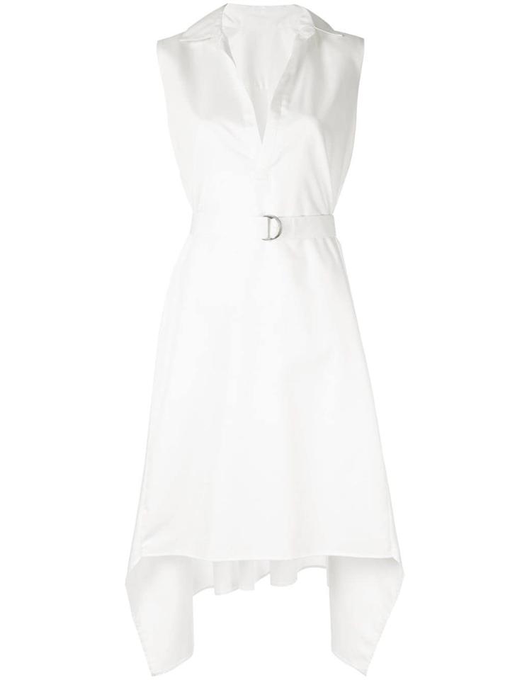 Maison Mihara Yasuhiro Draped V-neck Dress - White