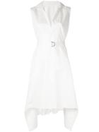 Maison Mihara Yasuhiro Draped V-neck Dress - White
