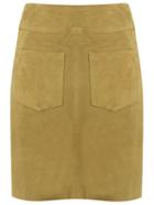 Talie Nk A Line Skirt, Women's, Size: 36, Nude/neutrals, Leather