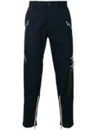 Dolce & Gabbana Zip Detail Tapered Trousers - Blue