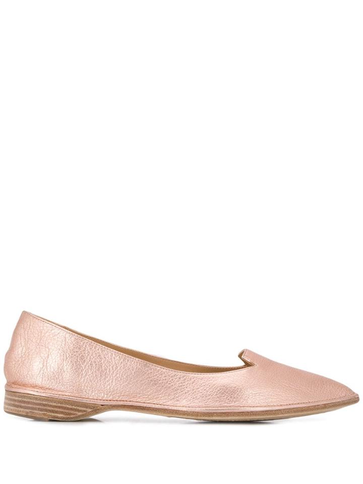 Antonio Barbato Pointed Ballerina Shoes - Pink