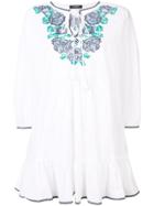 Twin-set Embroidered Detail Dress - White