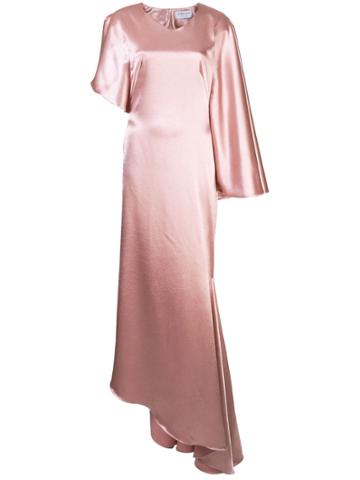 Osman Minellie Draped Gown - Pink