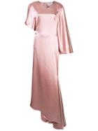 Osman Minellie Draped Gown - Pink