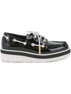 Pierre Hardy Marina Boat Shoe Loafers - Black