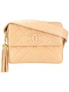 Chanel Vintage Cc Mark Tassel Shoulder Bag - Neutrals