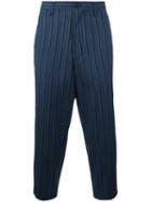 Comme Des Garçons Shirt Cropped Trousers, Men's, Size: Medium, Blue, Cotton/wool
